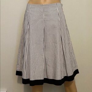 Talbots fit flare skirt 4p striped lined